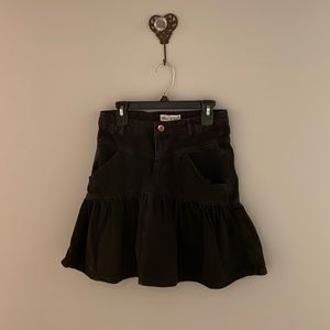 Girls Zara black denim skirt